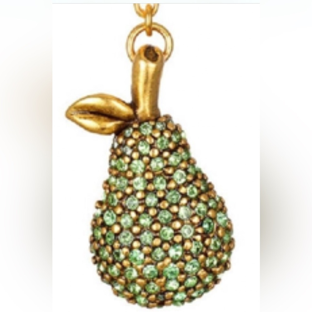 1 Piece Copper Zircon Gold Plated PEAR Pendant